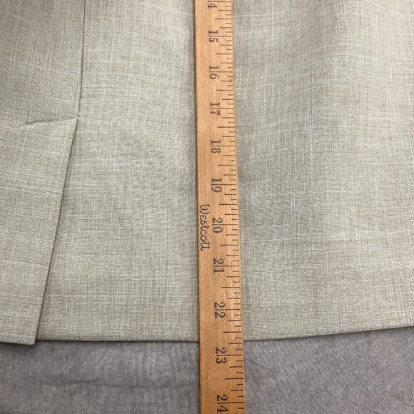 JG Hook Skirt Suit 10 40/25Wx23 Beige Side Elastic Woven Poly Classic Career VTG - Picture 16 of 16